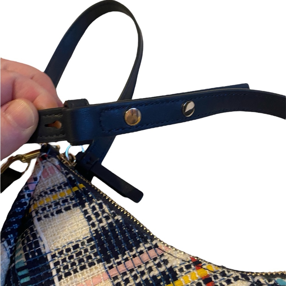 Sold!!!!Kate Spade Smile Plaid Tweed Small Crossbody - Picture 4 of 15